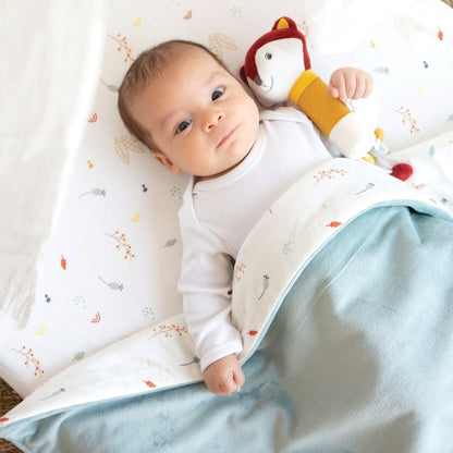 Baby blanket - 75x100cm - Sage green