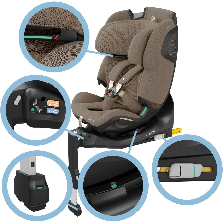 Maxi-Cosi: Emerald 360 Pro Multi-Age Car Seat – Authentic Truffle