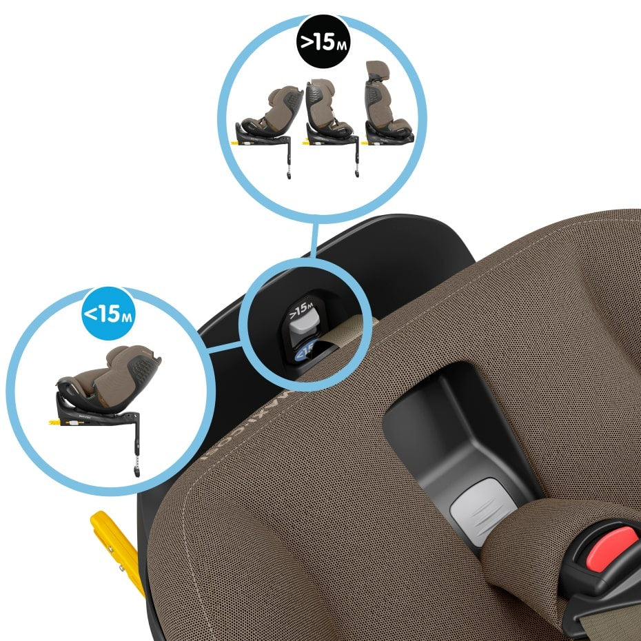 Maxi-Cosi: Emerald 360 Pro Multi-Age Car Seat – Authentic Truffle