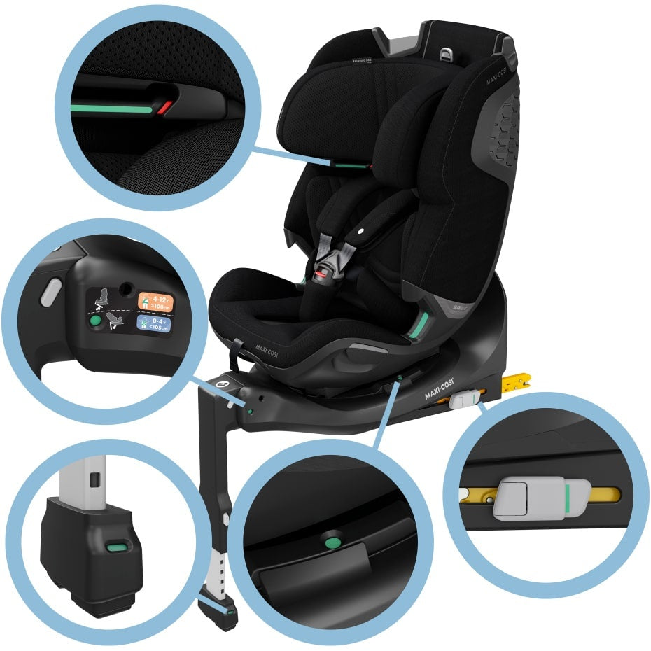 Maxi-Cosi: Emerald 360 Pro Multi-Age Car Seat – Authentic Black