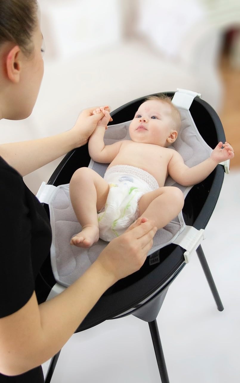 Baby Bathtub with Frame Elegant Baby Bath Tub Black