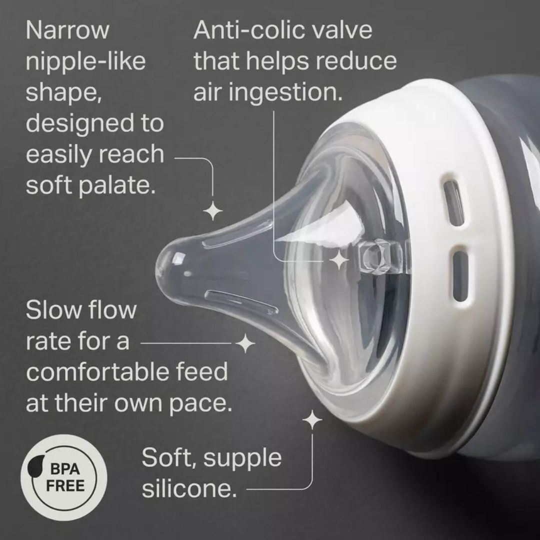 Tommee Tippee Natural Start Deep Latch 260ml Baby Bottles (Pack of 2 - 876/3174)