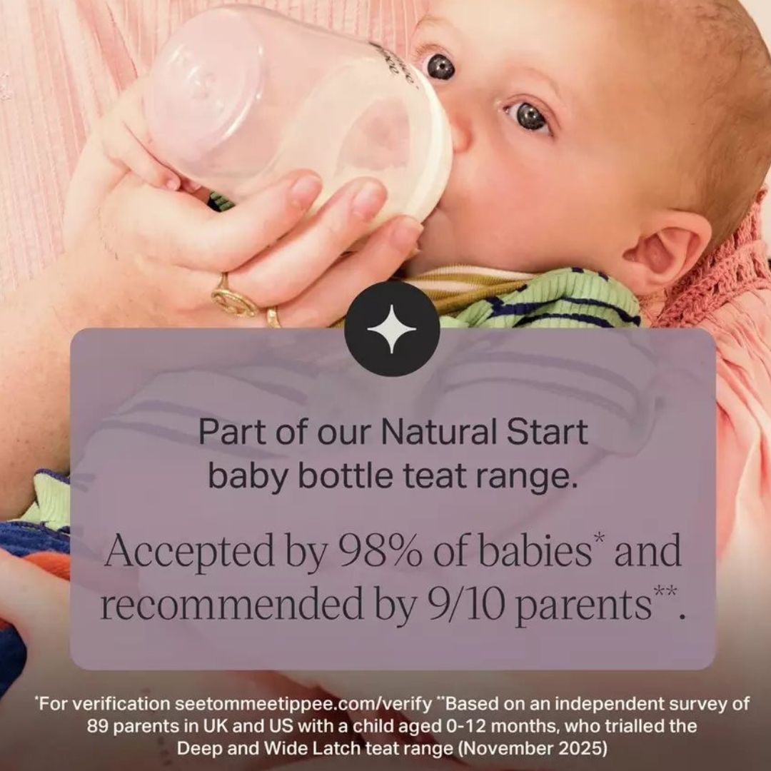 Tommee Tippee Natural Start Deep Latch 260ml Baby Bottles (Pack of 2 - 876/3174)