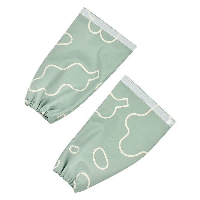 BÉABA 2-in-1 Fabric Bib with Removable Sleeves – Sage Green