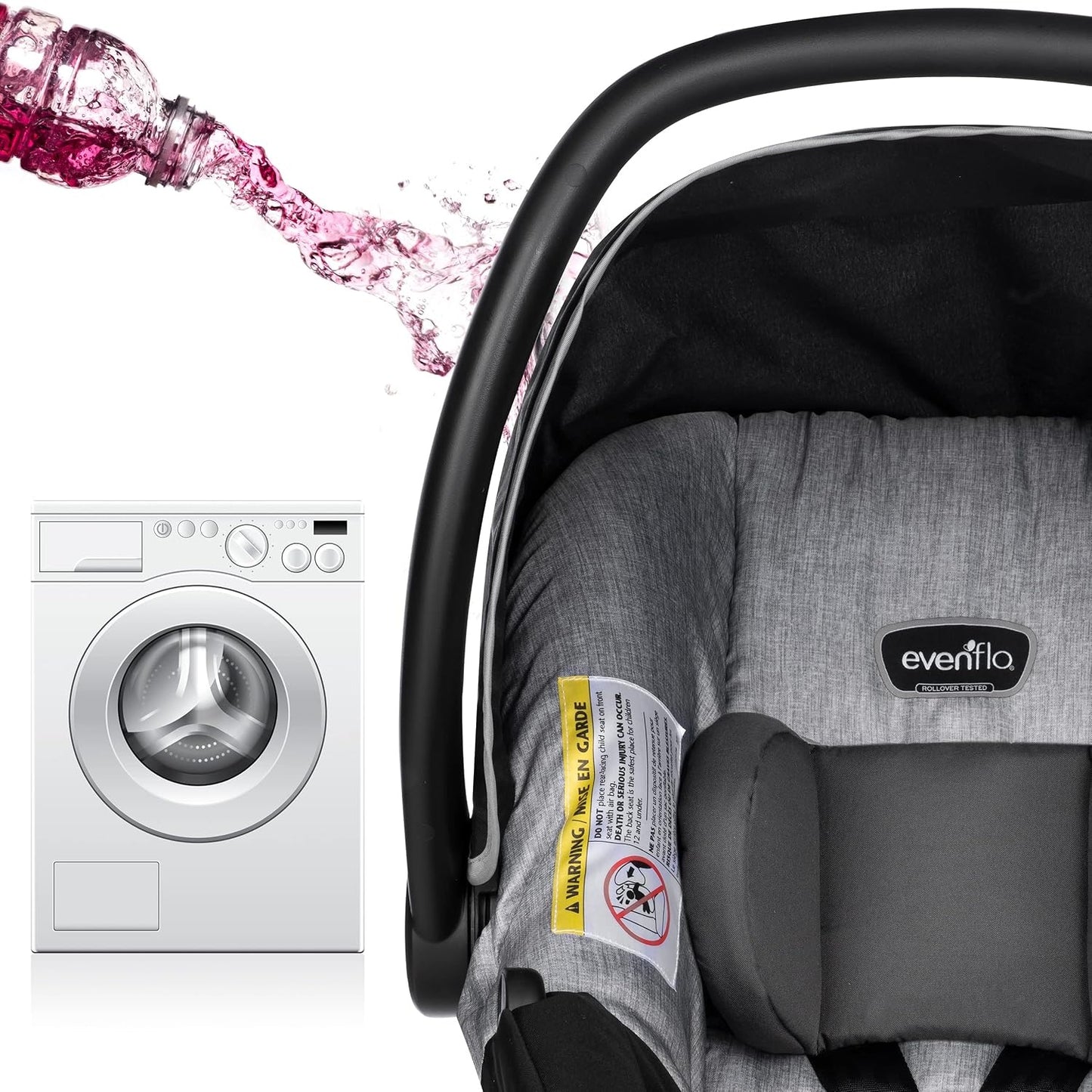 Evenflo: LiteMax Sport Infant Car Seat – Graphite Grey