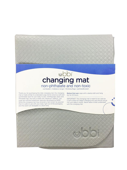 Ubbi: On-the-Go Diaper Changing Baby Mat – Gray