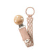 BIBS: Pacifier Clip Braided (Blush / Ivory)