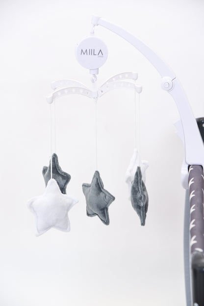 Miila Stars Musical Mobile Pastel Felt Nursery Decor