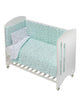 Interbaby duvet cover Tipi 140 cm cotton mint green 3-piece