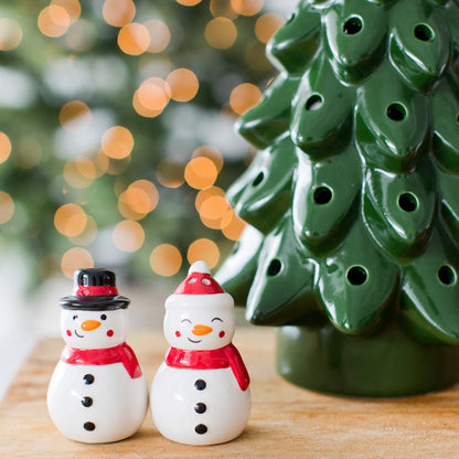 snowmen salt and pepper shakers