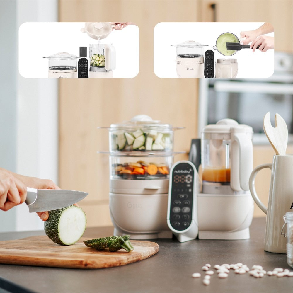 Nutribaby+ Mineral beige 6-in-1 multi-purpose baby food processor