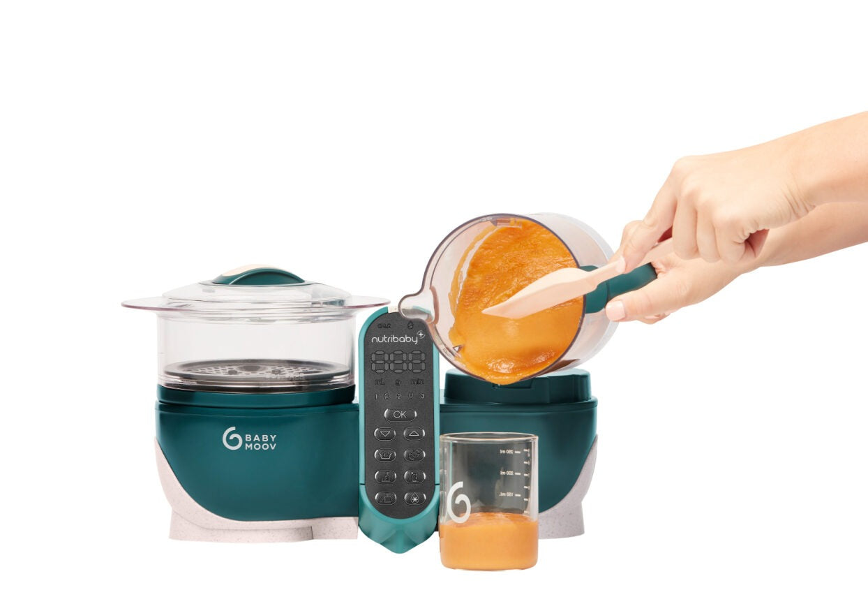 Nutribaby+ Opal green 6-in-1 multi-purpose baby food processor