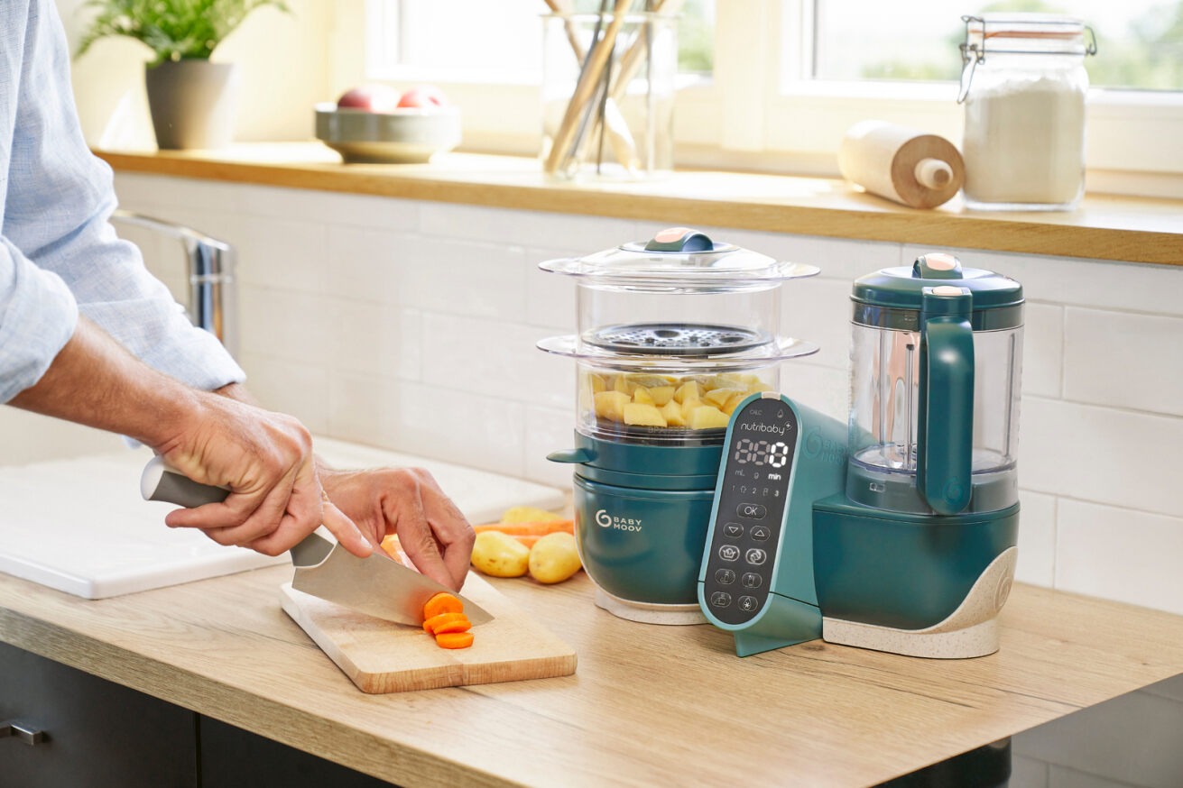 Nutribaby+ Opal green 6-in-1 multi-purpose baby food processor