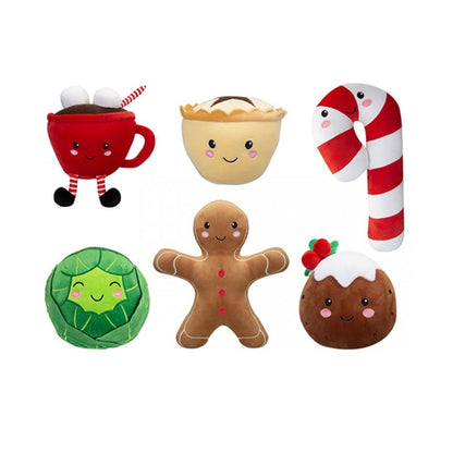 12Cm Christmas Foodies Plush Soft Toy Assorted