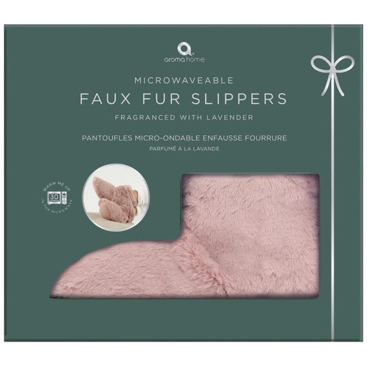 Mommy Microwavable Faux Fur Slippers