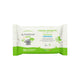 Pack of Alphanova Bébé Bio biodegradable cleansing wipes with a resealable lid and organic certification labels.