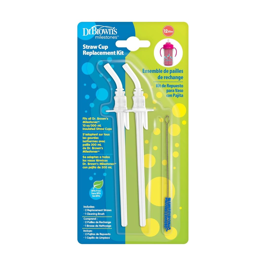Dr. Brown’s Milestones Insulated Straw Cup Replacement Set