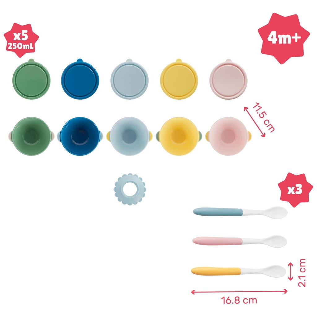 5-Piece Baby Food Bowl Set