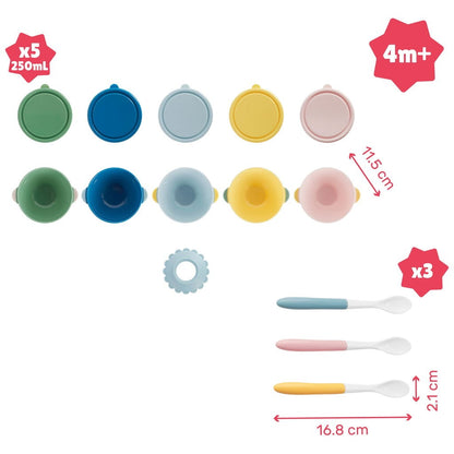 5-Piece Baby Food Bowl Set