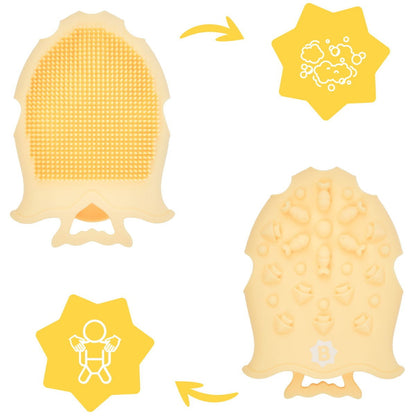 Massage brush made of silicone