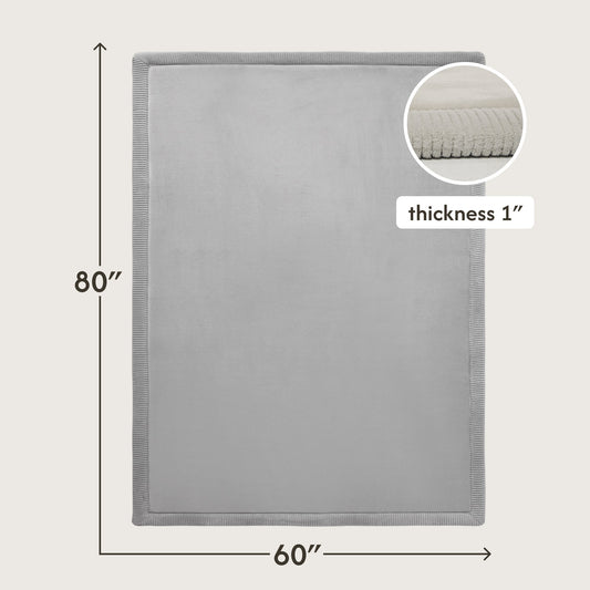 Hakuna Mat Cloud-Soft Children's Rug – Grey