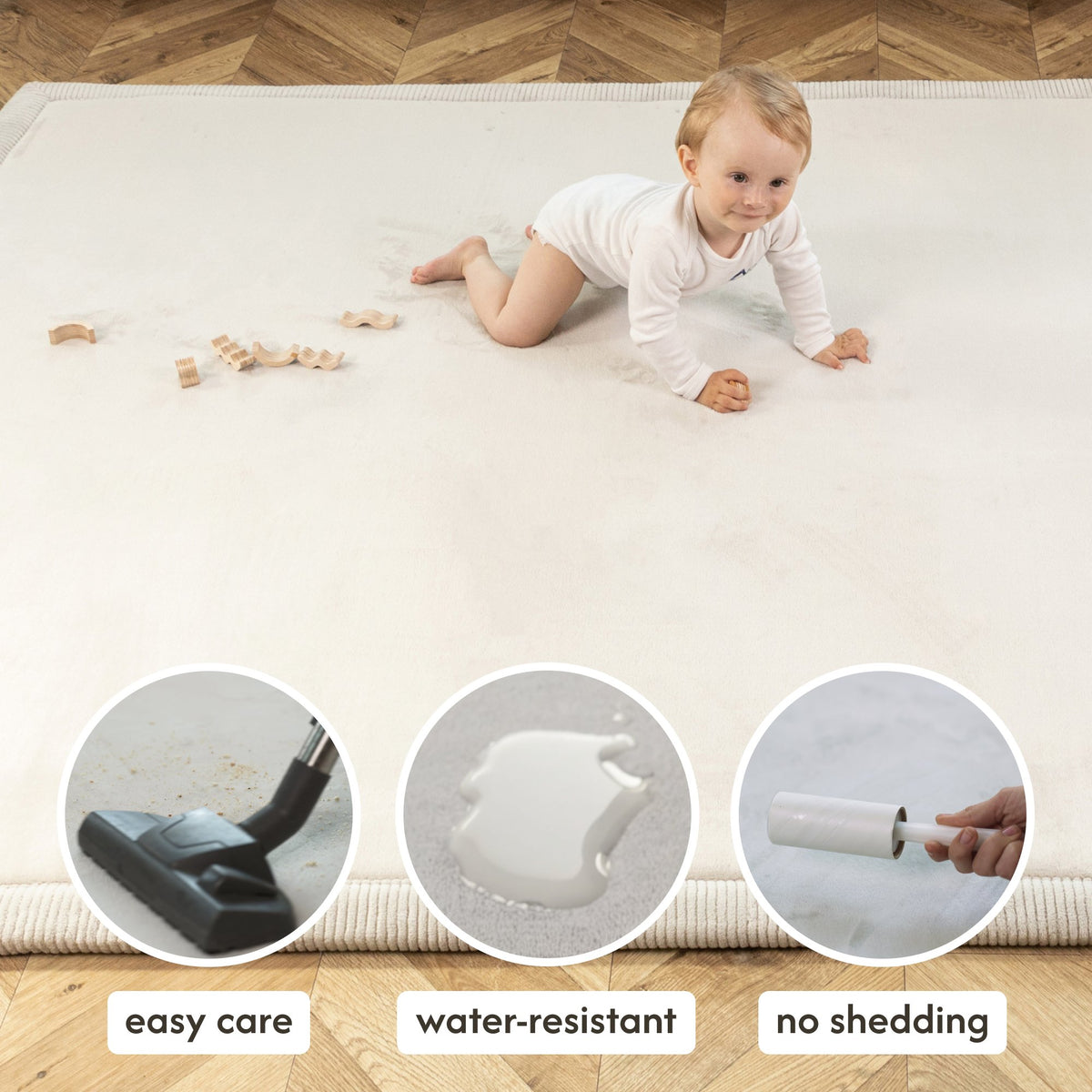 Hakuna Mat Cloud-Soft Children's Rug – Grey