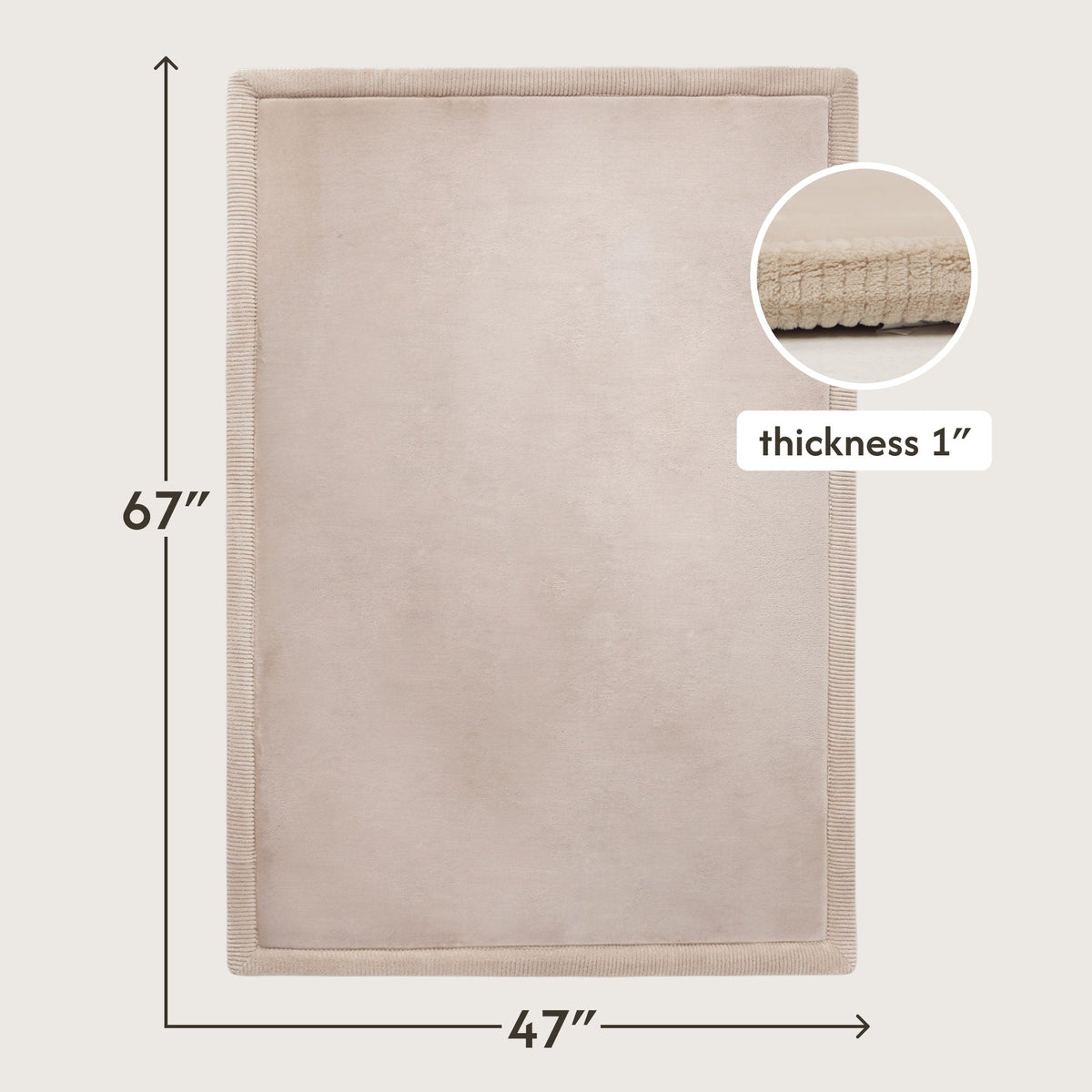 Cloud-Soft Baby Play Mat – Beige