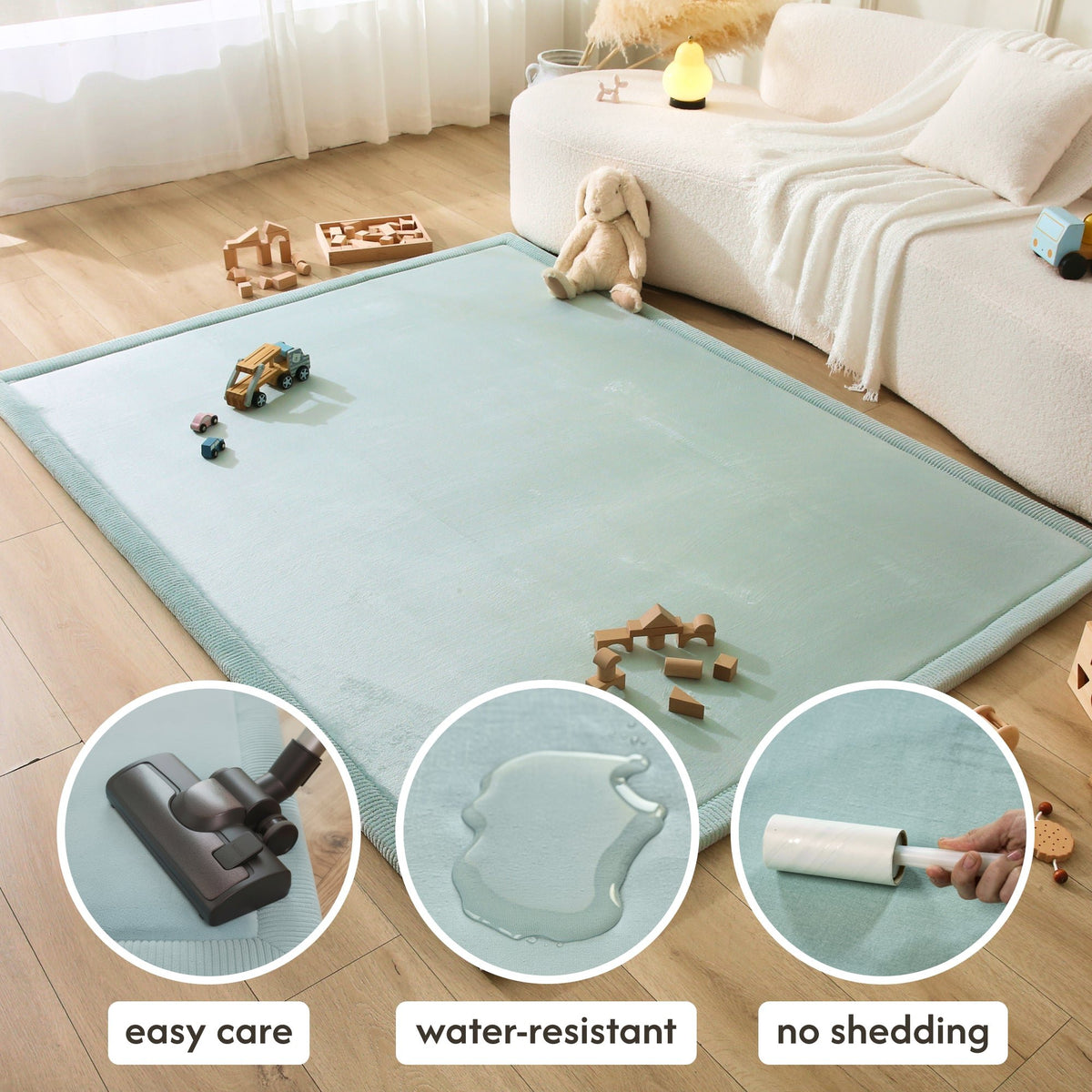 Hakuna Mat Cloud-Soft Children's Rug (200 x 150 x 2.5 cm) – Pastel Collection