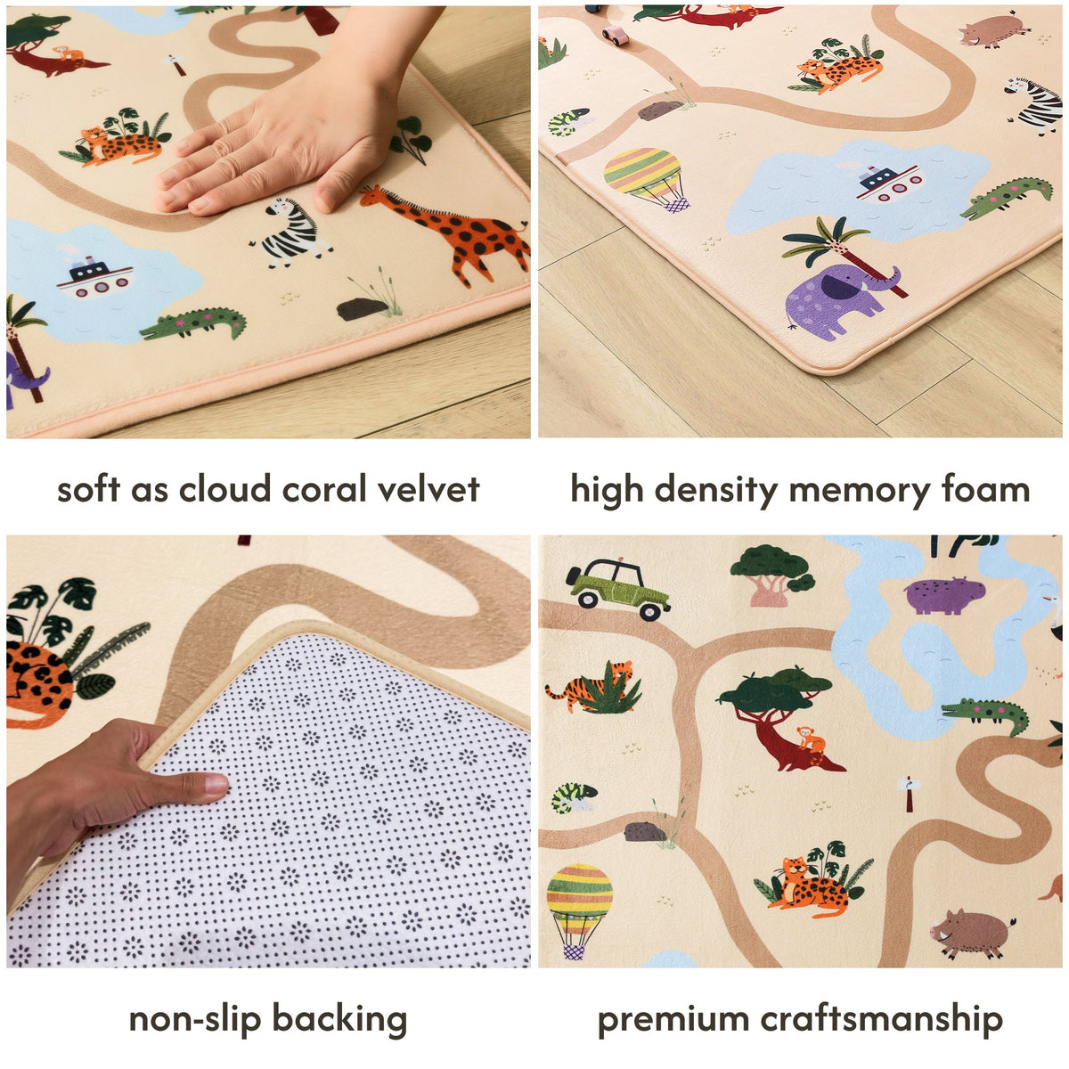 Hakuna Matte Cloud-Soft Baby Play Mat – Safari Edition