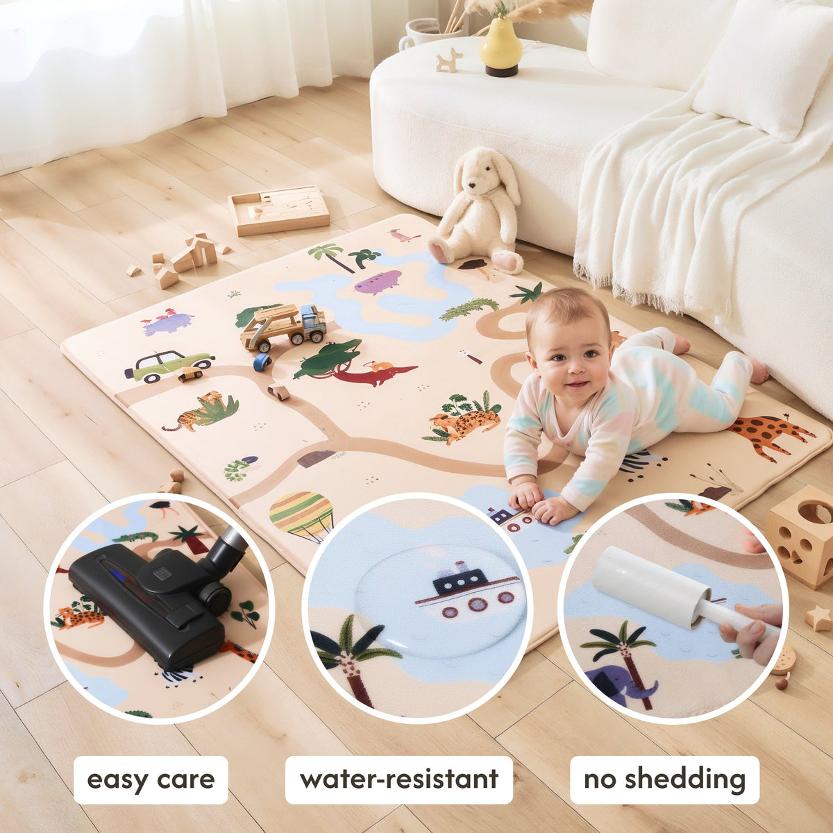 Hakuna Matte Cloud-Soft Baby Play Mat – Safari Edition