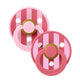 STUDIO Colour Pacifiers 2 Pack Block - Baby Pink Coral mix