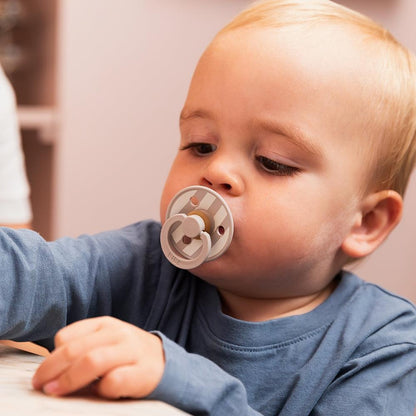 STUDIO Colour Pacifiers 2 Pack Block - Sand Mix