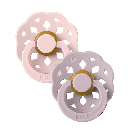 Boheme Pacifiers 2 Pack - Blossom/Dusky Lilac