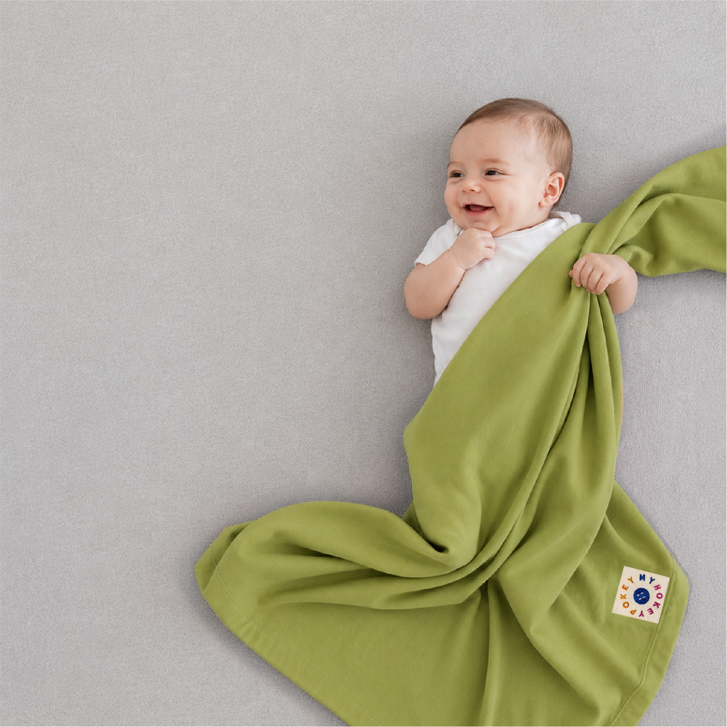 Grass Green Swaddling Blanket