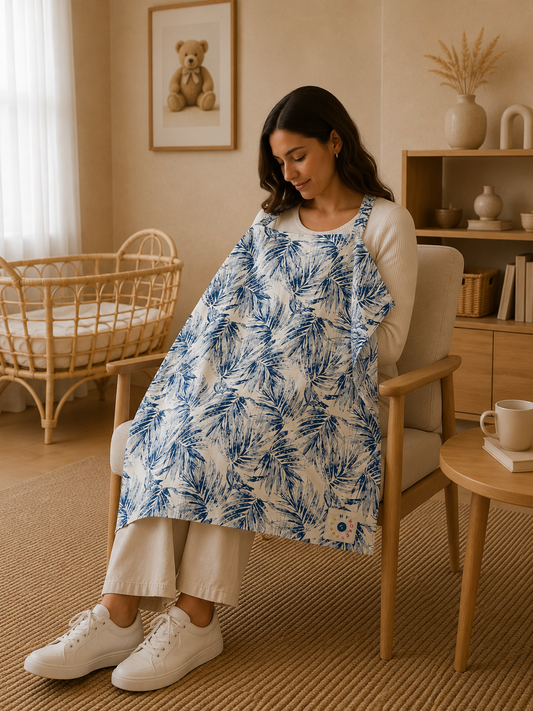 Tropical Blue Nursing Cover
