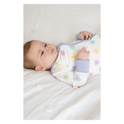 TeeJayz Candy Heart Bamboo Zippy Onesie 12-18 Months