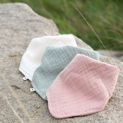 Soft Muslin Bandana Bib Blush