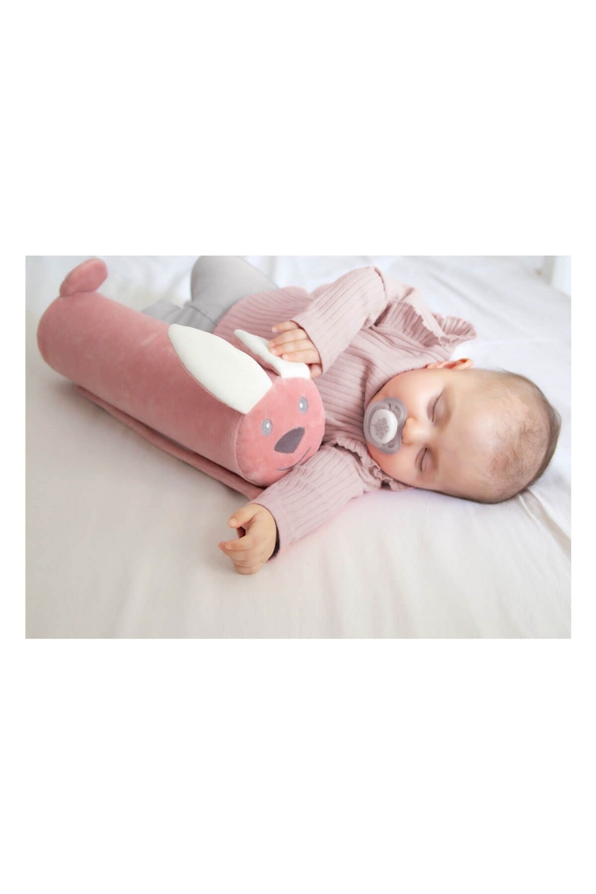 Babyjem Newborn Side Sleep Pillow with Teddy Bear