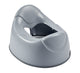 Béaba ergonomic training potty for toddlers in light grey with a removable seat and non-slip rubber base.