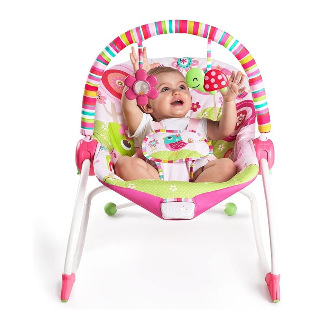 Bright Starts Raspberry Garden Rocker - Pink