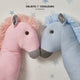 Horse Pillow Blue