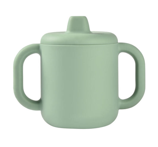 BÉABA: Silicone Learning Cup – Sage Green
