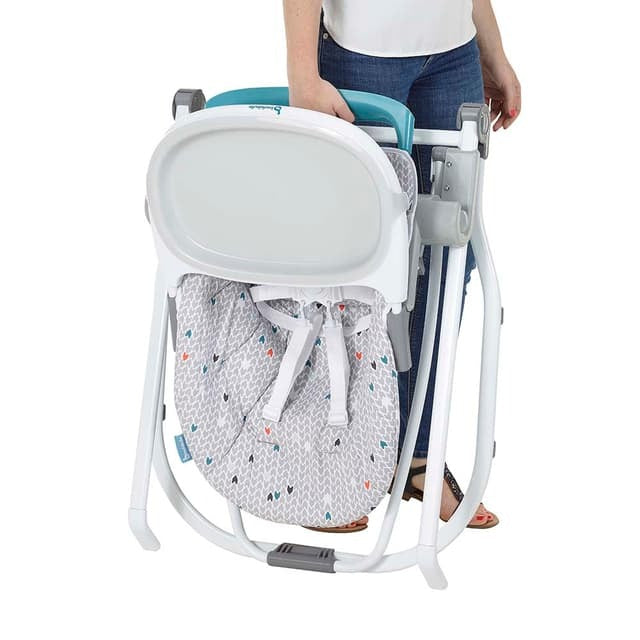 Badabulle Ultra-Foldable High Chair - Grey pattern
