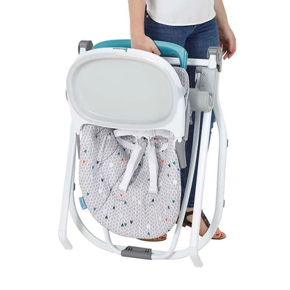 Badabulle Ultra-Foldable High Chair - Grey pattern