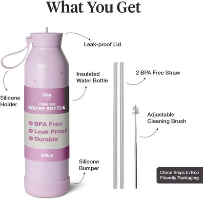 Citron - Spaceship Stainless Steel Water Bottle - 500ml