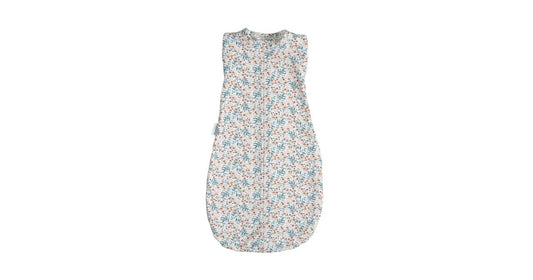 Sleeveless Organic Floral Baby Sleeping Bag