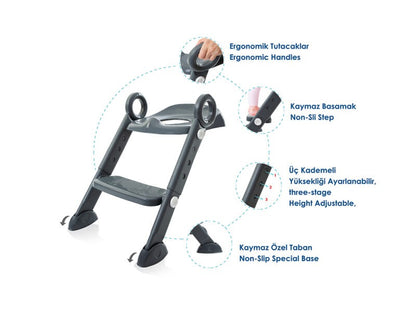 Step Stool Toilet Training White