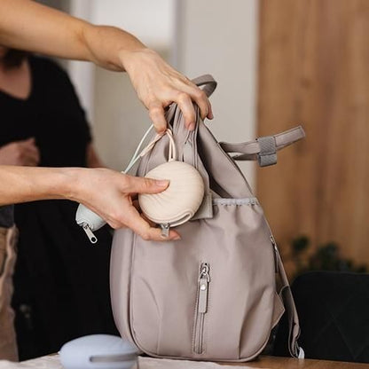 Silicone soother case- beige