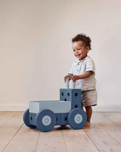 3-in-1 Baby Walker- Deep Blue / Sky Blue