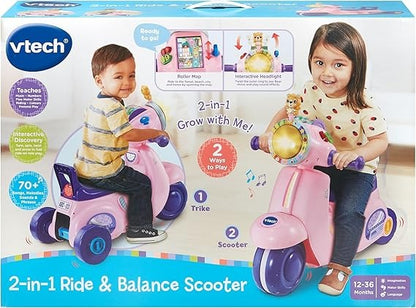 2-in-1 trike and balance bike Pink